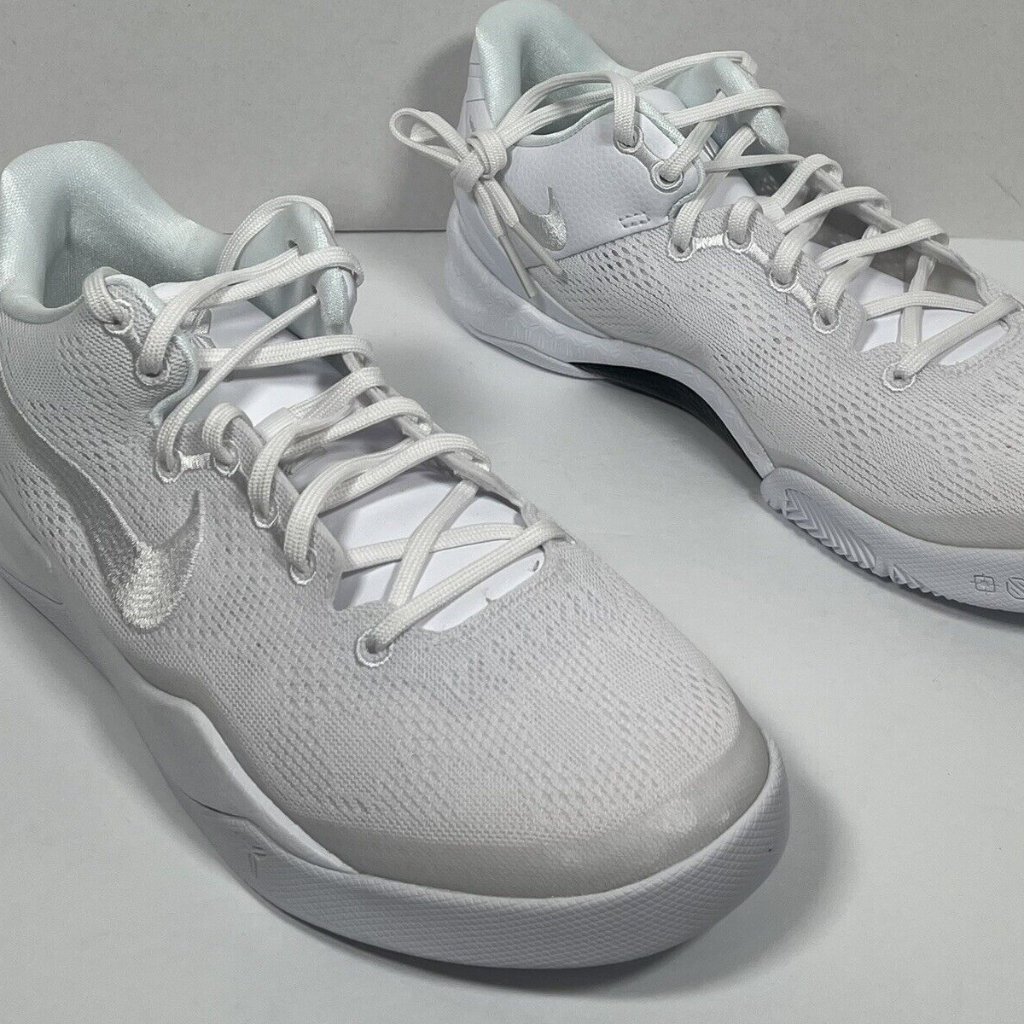 Nike Kobe 8 Protro Halo Triple White Gs New Fn0266-100 Size 10